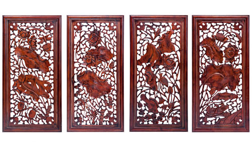 喀什客厅餐厅装饰画挂画木雕实木仿古装饰品